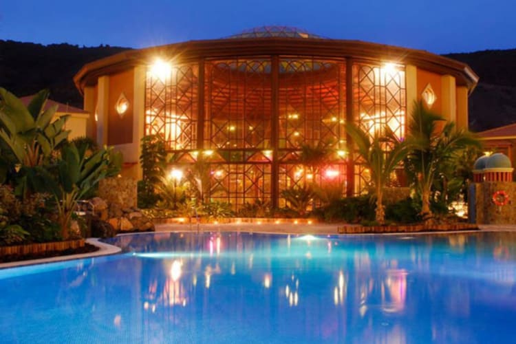 Evening pool